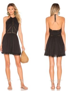 Charo Ruiz Kim halter dress black